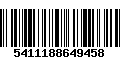 Código de Barras 5411188649458