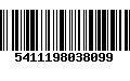 Código de Barras 5411198038099