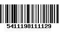 Código de Barras 5411198111129