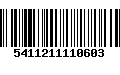 Código de Barras 5411211110603