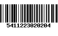 Código de Barras 5411223020204