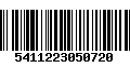 Código de Barras 5411223050720