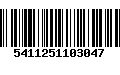 Código de Barras 5411251103047