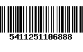 Código de Barras 5411251106888