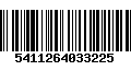 Código de Barras 5411264033225