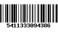 Código de Barras 5411333094386