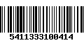 Código de Barras 5411333100414