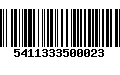 Código de Barras 5411333500023