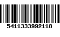 Código de Barras 5411333992118