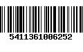 Código de Barras 5411361006252