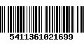 Código de Barras 5411361021699