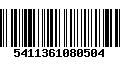 Código de Barras 5411361080504