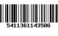 Código de Barras 5411361143506