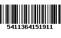 Código de Barras 5411364151911