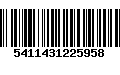 Código de Barras 5411431225958