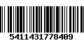Código de Barras 5411431778409