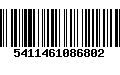 Código de Barras 5411461086802