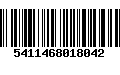 Código de Barras 5411468018042