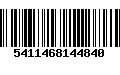 Código de Barras 5411468144840