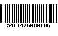 Código de Barras 5411476000886