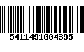 Código de Barras 5411491004395