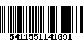 Código de Barras 5411551141091