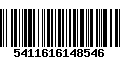 Código de Barras 5411616148546