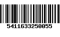 Código de Barras 5411633250055