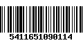 Código de Barras 5411651090114