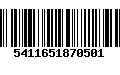 Código de Barras 5411651870501