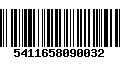 Código de Barras 5411658090032