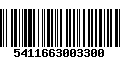 Código de Barras 5411663003300