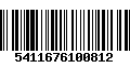 Código de Barras 5411676100812