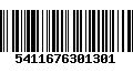 Código de Barras 5411676301301