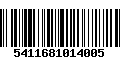 Código de Barras 5411681014005