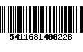 Código de Barras 5411681400228