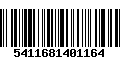 Código de Barras 5411681401164