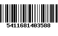 Código de Barras 5411681403588