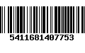 Código de Barras 5411681407753