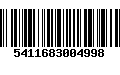 Código de Barras 5411683004998