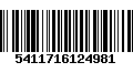 Código de Barras 5411716124981