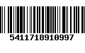 Código de Barras 5411718910997