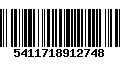 Código de Barras 5411718912748