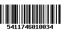 Código de Barras 5411746010034