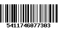 Código de Barras 5411746077303