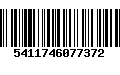 Código de Barras 5411746077372