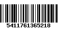 Código de Barras 5411761365218