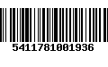 Código de Barras 5411781001936