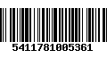 Código de Barras 5411781005361