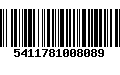 Código de Barras 5411781008089